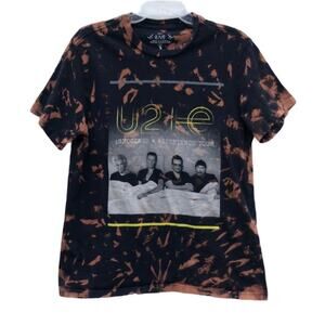 U2 Innocence & Experience 2015 Tour Acid Tie Dye EDUN LIVE T-Shirt Womens Large